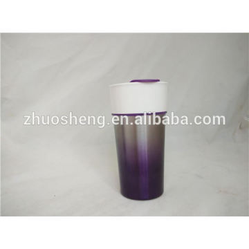 new style product wholesale double wall stainless steel promotional ceramic mug, coffee ceramic mug